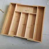 *Multifunctional bamboo drawer organiser