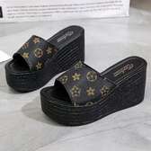 LV wedge sandals
