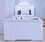 Classic white kids bed