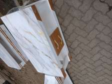 White and brown coffee table for sale