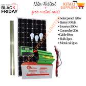 Solar fullkit 120watts with free metal rails