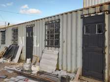 Container conversion into shops or offices