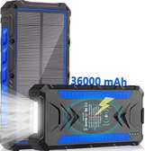 36000mah Solar Powerbank Blue Qi