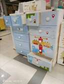 Kids plastic chest of drawers