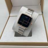 Premium Tissot Slim Ladies Black Gold Silver Wrist Watch