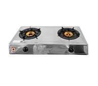ROYAL 2 Gas Burner Stove Stainless Steel Table Top
