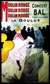 Moulin Rouge Vintage Concert Poster French Cabaret