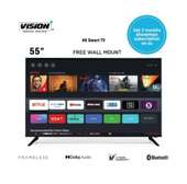 Vision 50" Smart 4K UHD Frameless Tv Plus Free wallmount