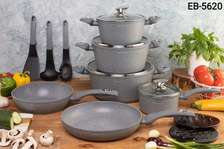 EB-5620 Non-Stick Granite 15 pc eden burg cooker ware set
