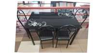Luxury glass dining table set
