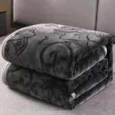 Quality gray double tensil soft blankets