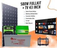 500w solar fullkit with 43" smart tv