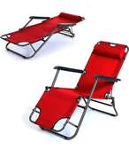 Outdoor foldable easy reclining lounge chairs