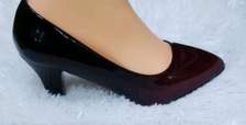 Black flat official heels