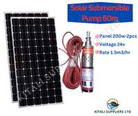 Solar Submersible Pump With 200wats Solar Panel 24volts