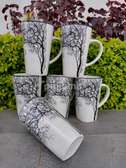 Set of 6 tree mugs