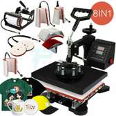 Heat Press Machine for T Shirts 8 in 1 Combo