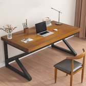 Office Desk: 1.2m Natural Wood Studying Desk