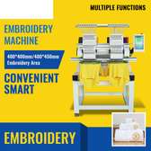 2 head computer embroidery machine for suits design