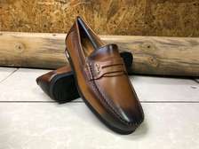 Leather loafers men shoes