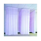 Moveable hospital curtains