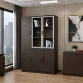 Office Cabinet; Executive Brown Three Doors Cabinet