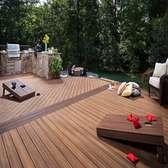 Composite Wood Decking Warm Brown Large Panels