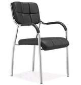 Office waiting chair with rubberes wheels