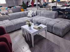 New Design L-Shaped Sofa – Spring Cushions