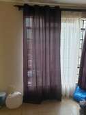 Charcoal Grey curtain and Sheers