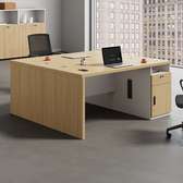 Office Desks: Home Desk with Integrated Cable Management