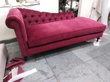 Buttoned chester rolled arm chaise lounge