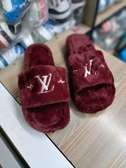 LV fluffy sandals