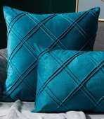 Teal blue plain pillowcases