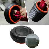 Collapsible car dustbin with lid