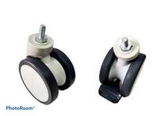 OFFICE CHAIR CASTER WHEELS -BLACK&WHITE SET (5PCS)