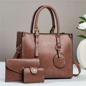 Quality leather 3 in 1 bags set