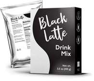Black Latte Dry Drink Black Charcoal Latte