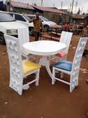 White 4 Seater Dining Table Sets