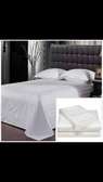 white striped hotel/home bedsheets
