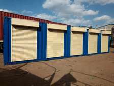 40ft container stalls with 5stalls and more designs