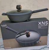 Diamond Coated Aluminum Saute Pans Nonstick with Lid,
