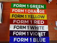 Classroom door labels