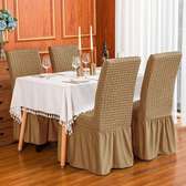 Beige cozy Turkish dining set covers