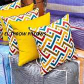 colourful throw pillows