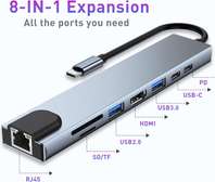 Type C to HDTV 8 in 1 USB Hub