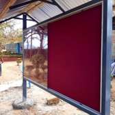Canopied, free standing Noticeboards with a lockable glass
