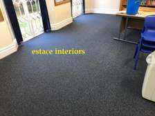 Grey fitted wall to wall carpet