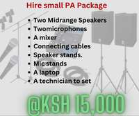 Hire small PA package