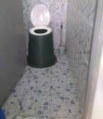 Portable pit latrine toilet seat